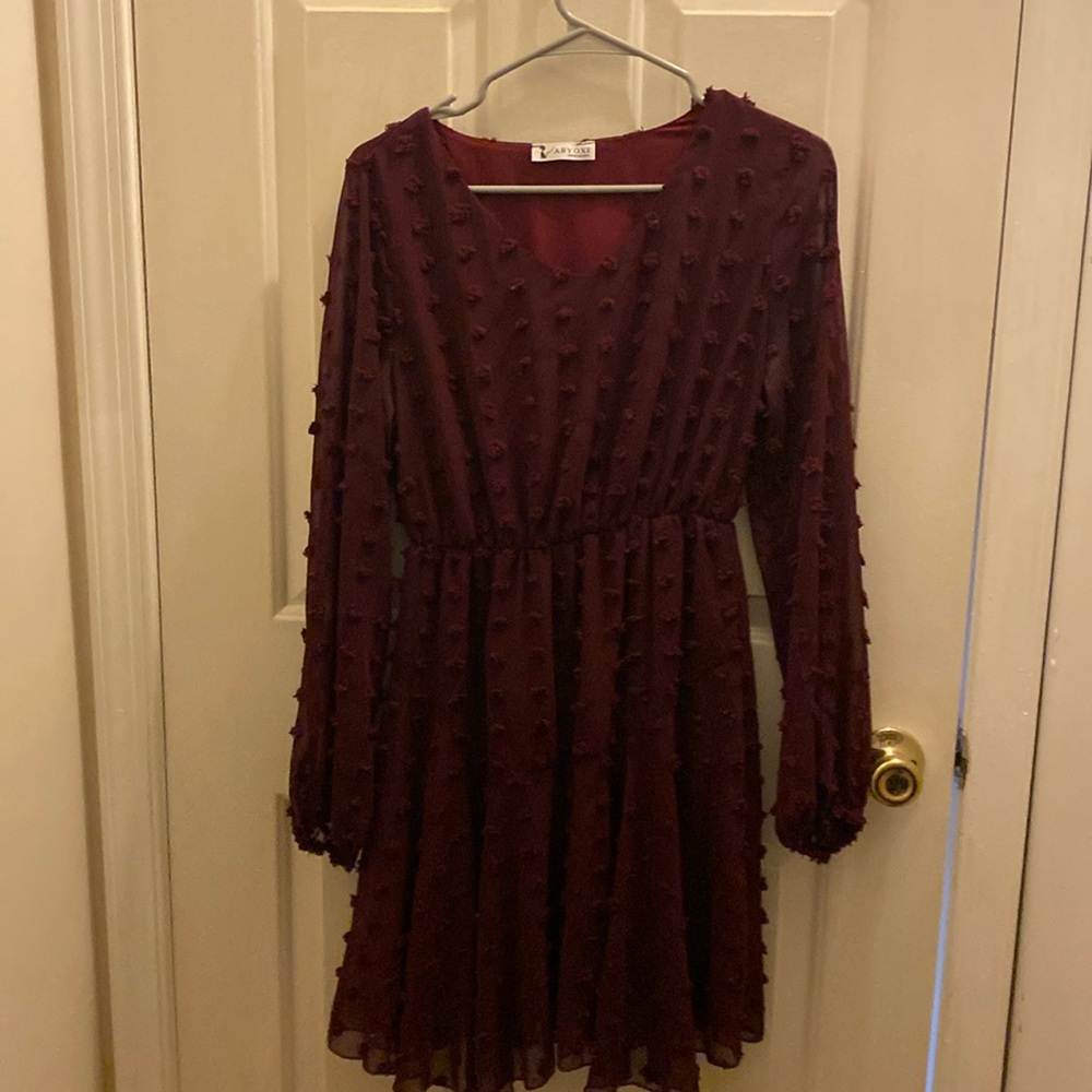 Burgundy Dress